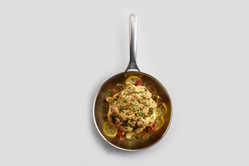 Mediterranean Braised Cauliflower